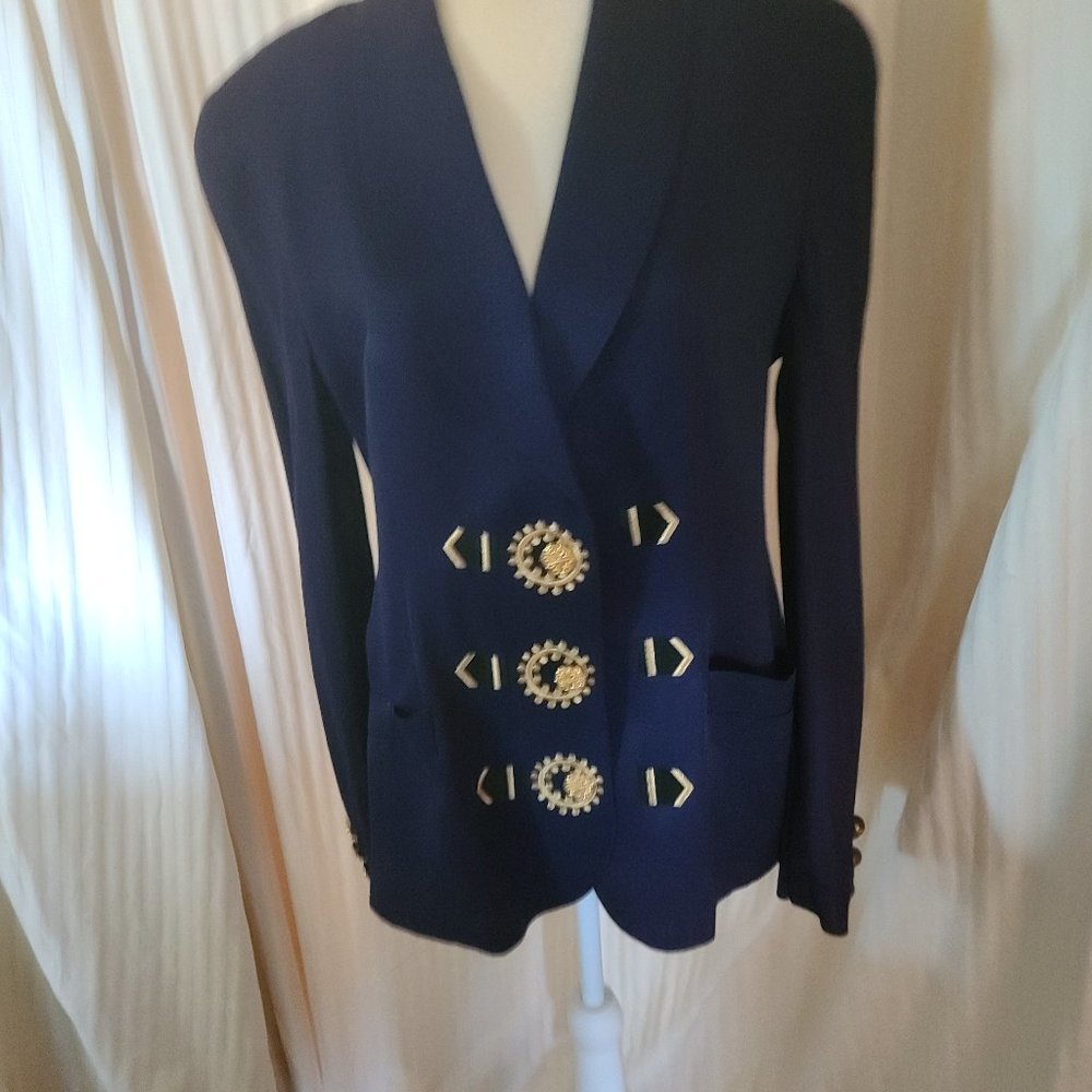 The Icing Navy Embellished jacker